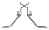 Pypes H-Bomb Exhaust Systems SGB40V System, Crossmember Back w/H-Pipe 65-70 B-Body Split Side Dual Exit 2.5 in Int & Tail Pipe Violator Mufflers/Hardware thumbnail 1