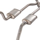 Pypes Turbo Pro Exhaust Systems SGB45T System, Pro, Crossmember Back, 409 Stainless Steel, Natural, H-Pipe, Rear Exit, Chevy, Impala, Kit thumbnail 5