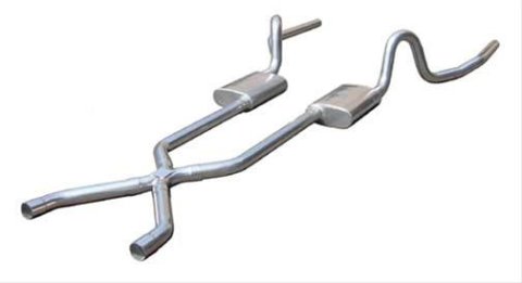 Pypes Race Pro Dual Exhaust Systems SGA10SSR System, Pro, Header-Back, Polished Stainless Steel, Buick, Chevy, Oldsmobile, Pontiac, Kit thumbnail 2