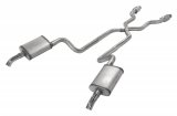 Pypes Race Pro Dual Exhaust Systems SCC910RE Systems, Crossmember Back w/X-Pipe, 75-80 Corvette C3 Split Rear Exit 2.5 in Intermediate thumbnail 3