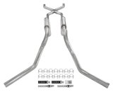 Pypes Violator Dual Exhaust Systems SGT75V Systems, Crossmember Back w/ X-pipe System 63-66 GM Truck split side dual exit 2.5 inch intermediate thumbnail 2