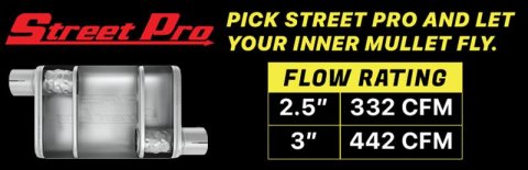 Pypes Street Pro Exhaust Systems SGT76S Systems, Crossmember Back w/ H-pipe System 63-66 GM Truck split side dual exit 2.5 inch intermediate thumbnail 4