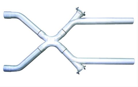 Pypes X-Change X-Pipes XVX10 Crossover Pipe, X-Pipe, 2.5 in., Stainless Steel, Natural, Universal, Kit thumbnail 2