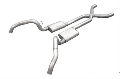 Pypes Violator Dual Exhaust Systems SGF60V System, Violator, Header-Back, Stainless Steel, Natural, Chevy, Pontiac, Kit thumbnail 2