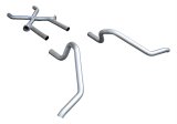 Pypes No-Muffler Exhaust Systems SGB11 System, No-Muffler, Crossmember Back, Stainless Steel, Natural, X-Pipe, Chevy, Full Size Car, Kit thumbnail 1