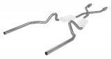 Pypes Header/Crossmember-Back Exhaust Systems SGG912E Systems, Crossmember Back w/X-Pipe, 78-88 GM G-Body SS Split Rear Dual Exit 2.5 in Intermediate Pipe thumbnail 3