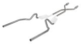 Pypes Header/Crossmember-Back Exhaust Systems SGG922E Systems, Crossmember Back w/X-Pipe, 78-88 El Camino SS Split Rear Dual Exit 2.5 in Intermediate thumbnail 2