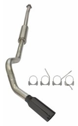 Pypes Converter-Back Exhaust Systems SFT24VB Kit, 2010-2014 F150 RAPTOR 4" CATBACK EXHAUST KIT BLACK TIPS thumbnail 3