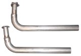 Pypes Stainless Steel Exhaust Downpipes DCC10S Downpipes, Steel, Natural, 2.5 in. Diameter, Chevy, Small Block, Pair thumbnail 4