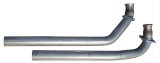 Pypes Stainless Steel Exhaust Downpipes DGF13S Downpipes, Steel, Natural, 2.5 in. Diameter, 2 Bolt Flange, Pontiac, Pair thumbnail 2