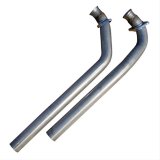 Pypes Stainless Steel Exhaust Downpipes DGF13S Downpipes, Steel, Natural, 2.5 in. Diameter, 2 Bolt Flange, Pontiac, Pair thumbnail 3