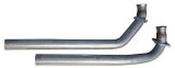 Pypes Stainless Steel Exhaust Downpipes DGF13S Downpipes, Steel, Natural, 2.5 in. Diameter, 2 Bolt Flange, Pontiac, Pair thumbnail 4