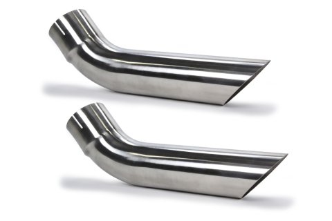 Pypes Stainless Steel Round, Polished 3 Inch Exhaust Tip EVT61 Tips, Stainless, Polished, Slant Cut, Rolled Edge, in. Inlet, in. Outlet, Pair thumbnail 4