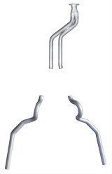 Pypes No-Muffler Exhaust Systems SGG53 System, No-Muffler, Cat-Back, Stainless Steel, Natural, X-Pipe, Buick, Chevy, Pontiac, V8, Kit thumbnail 3