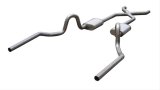 Pypes Race Pro Dual Exhaust Systems SGA10R30 System, Pro, Header-Back, Stainless Steel, Natural, X-Pipe, Buick, Chevy, Oldsmobile, Pontiac, V8 thumbnail 2