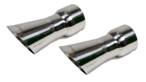 Pypes Stainless Steel Olds 442, Polished 3 Inch Exhaust Tip EVT35 Tips, Steel, Polished, Slant Cut, Oldsmobile2, 3.0 in. Inlet, Pair thumbnail 4