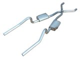 Pypes Street Pro Exhaust Systems SME11S System, Pro, Header-Back, Stainless Steel, Natural, X-Pipe, Dodge, Plymouth, E-Body, Kit thumbnail 3