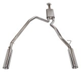 Pypes Pype Bomb Exhaust Systems SDT23V SystemsMandrel Bent 3" Midpipe to 2.5" Tailpipes; 16 Gauge 409 Stainless Steel Tubing; 304 SS 4.5" Tips;2019-2020 5.7L RAM 1500 thumbnail 5