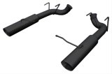 Pypes Pype Bomb Exhaust Systems SFM79MSB System, Bomb, Rear Axle-back, Dual, Stainless Steel, Polished, Rear Exit, Ford, 3.7L, Kit thumbnail 2