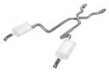 Pypes Header/Crossmember-Back Exhaust Systems SCC910E Systems, Crossmember Back w/X-Pipe, 75-80 Corvette C3 Split Rear Dual Exit 2.5 in Intermediate thumbnail 3