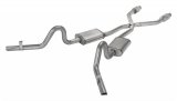 Pypes Street Pro Exhaust Systems SGG910SE Systems, Crossmember Back w/X-Pipe, 78-88 GM G-Body Split Rear Dual Exit 2.5 in Intermediate thumbnail 3