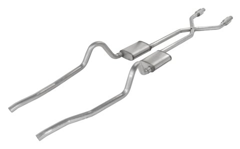 Pypes Street Pro Exhaust Systems SMA910SE Systems, Crossmember Back w/X-Pipe, 75-76 Mopar A-Body Split Rear Dual Exit 2.5 in Intermediate thumbnail 5
