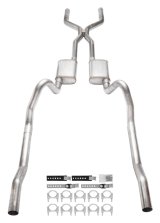Pypes Street Pro Exhaust Systems SMB43S System, Pro, Crossmember-Back, Stainless Steel, H-Pipe, Dodge, Plymouth, B-Body, V8, Kit thumbnail 3