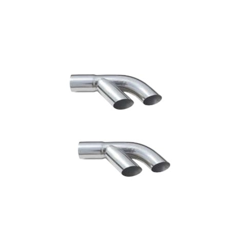 Pypes Stainless Steel Firebird 1976-81, Polished 3 Inch Exhaust Tip EVT13 Tips, Steel, Polished, Slant Cut, 3.00 in. Inlet, 3.00 in. Dual Outlets, Pair thumbnail 3