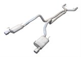 Pypes Violator Dual Exhaust Systems SFM68 System, Violator, Cat-Back, Stainless Steel, Natural, X-Pipe, Polished Tips, Ford, V6, Kit thumbnail 4