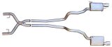Pypes Violator Dual Exhaust Systems SFM68 System, Violator, Cat-Back, Stainless Steel, Natural, X-Pipe, Polished Tips, Ford, V6, Kit thumbnail 6