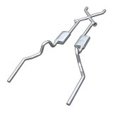 Pypes Race Pro Dual Exhaust Systems SGA16R System, Pro, Header-Back, Stainless Steel, Natural, Pontiac, 350-455, Kit thumbnail 2