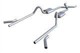 Pypes No-Muffler Exhaust Systems SGC13 System, No-Muffler, Header-Back, Stainless Steel, Natural, X-Pipe, Chevy, Car, Kit thumbnail 2