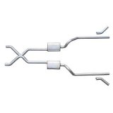 Pypes No-Muffler Exhaust Systems SGC13 System, No-Muffler, Header-Back, Stainless Steel, Natural, X-Pipe, Chevy, Car, Kit thumbnail 3