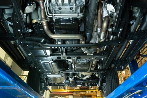 Pypes HGC Exhaust Systems SJJ25S Jeep Wrangler JL 2.5" high ground clearance cat back system with Street Pro Touring muffler. Contructed of 304 stainless steel backed by Lifetim thumbnail 1