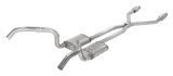 Pypes Violator Dual Exhaust Systems SGN945VE Systems, Crossmember Back w/X-Pipe, 75-79 Nova Split Rear Exit 2.5 in Intermediate thumbnail 2