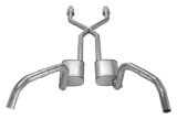 Pypes Violator Dual Exhaust Systems SGN975VE Systems, Crossmember Back w/X-Pipe, 75-87 GM Split Rear Exit 2.5 in Intermediate thumbnail 1