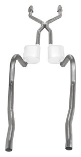 Pypes Header/Crossmember-Back Exhaust Systems SMA940E Systems, Crossmember Back w/H-Pipe System 75-76 Mopar A-Body Split Rear Dual Exit 2.5 in Intermediate thumbnail 3