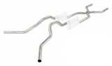 Pypes Header/Crossmember-Back Exhaust Systems SGT76 Systems, Crossmember Back w/ H-pipe System 63-66 GM Truck split side dual exit 2.5 inch intermediate thumbnail 2