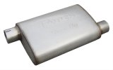 Pypes Street Pro 409 Stainless Steel 2.5 Inch Muffler MVS10 Muffler, Series, Steel, Natural, in. Offset Inlet/2.5 in. Offset Outlet, Each thumbnail 1