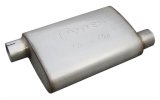 Pypes Street Pro 409 Stainless Steel 3 Inch Muffler MVS16 Muffler, Series, Steel, Natural, in. Offset Inlet/3 in. Offset Outlet, Each thumbnail 1