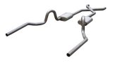 Pypes Violator Dual Exhaust Systems SGA10V System, Violator, Crossmember Back, Stainless Steel, Natural, X-Pipe, Buick, Chevy, Oldsmobile, Pontiac, V8 thumbnail 3