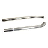Pypes Stainless Steel Exhaust Downpipes DGF10S Downpipes, Steel, Polished, 2.5 in. Diameter, Pontiac, Pair thumbnail 1