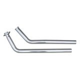 Pypes Stainless Steel Exhaust Downpipes DGU10S Downpipes, Steel, Natural, 2.5 in. Diameter, 2-bolt, Chevy, Passenger Car, Pair thumbnail 2