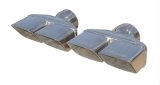 Pypes Stainless Steel Rectangular, Polished 3 Inch Exhaust Tip EVT88 Tips, Stainless, Polished, Slant Cut, 3.0 in. Inlet, 7.0 in. Length, Pair thumbnail 2