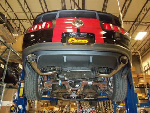 Pypes Converter-Back Exhaust Systems SFM76M System, Cat-back, Dual, Stainless, Natural, Split Rear Exit, Ford, 5.0L Modular, Kit thumbnail 2