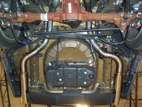 Pypes Converter-Back Exhaust Systems SFM76M System, Cat-back, Dual, Stainless, Natural, Split Rear Exit, Ford, 5.0L Modular, Kit thumbnail 3