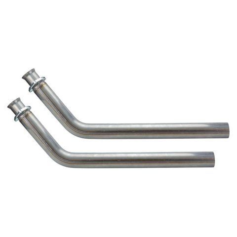 Pypes Stainless Steel Exhaust Downpipes DGU16S Downpipes, Steel, Natural, 2.5 in. Diameter, 3-bolt, Chevrolet, GMC, Truck, SBC, Pair thumbnail 3