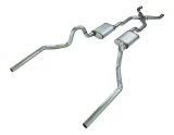 Pypes High Tuck Header/Crossmember-Back Exhaust Systems SGA20T Systems, Header/Crossmember-Back, Stainless Steel, Natural, Turbo Pro Mufflers, Buick, Chevy, Oldsmobile, Pontiac, Kit thumbnail 1