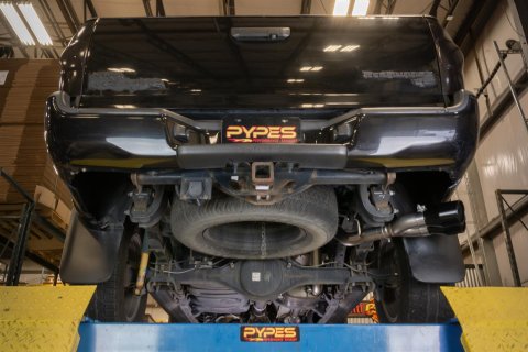 Pypes Street Pro Exhaust Systems STT20SB System, 2.50 in., Cat-Back, 409 Stainless Steel, Muffler, Dual 4.0 in., 304 Black Stainless Steel Tips, Toyota, Kit thumbnail 1