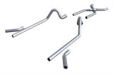 Pypes No-Muffler Exhaust Systems SGC10 System, No Mufflers, Crossmember Back, Stainless Steel, Natural, X-Pipe, Chevy, Fullsize, V8, Kit thumbnail 3